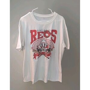 Cincinnati Red Established 1981 White Men's Size‎ M  T-shirt